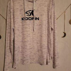 Workout long sleeve hoodie shirt